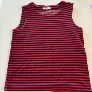 Women’s Madewell Red Striped Tank Shirt